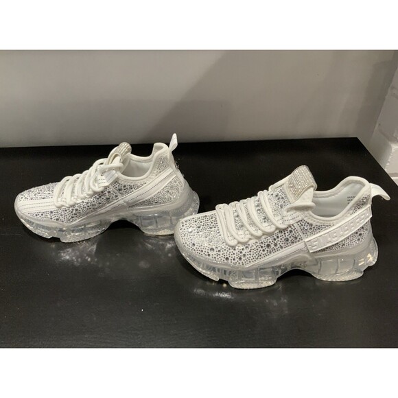 NWOB Steve Madden Maxima Rhinestone - Trim Trainer Sneaker Size 6.5 - Picture 3 of 7